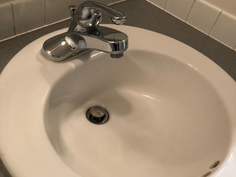 A Clean Bathroom Sink.